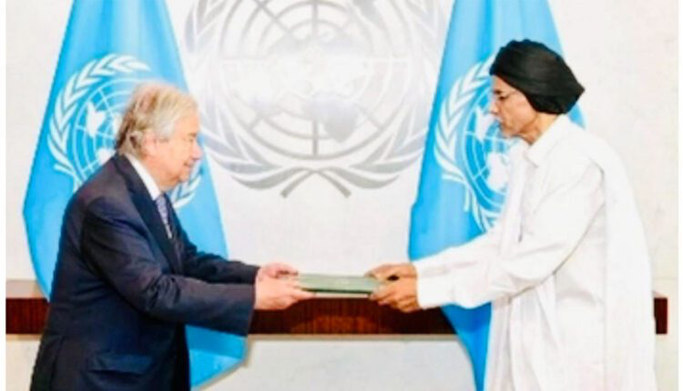 سفير موريتانيا لدى الأمم المتحدة يقدم أوراق اعتماده لغوتيريش بنيويورك